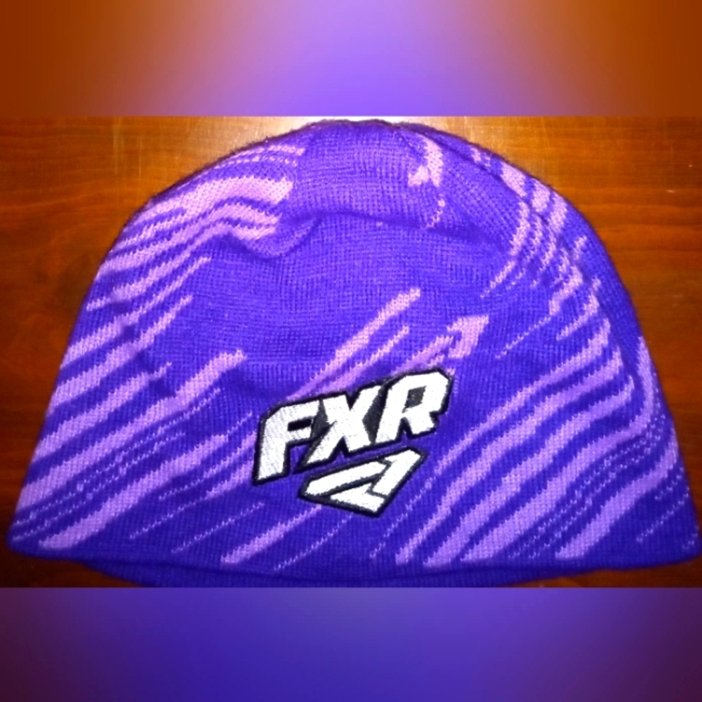 FXR purple winter hat